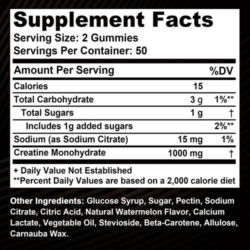 Creatine Monohydrate Gummies